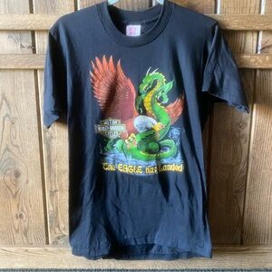 Vintage 1988 Harley Davidson shirt • the eagle has landed - large